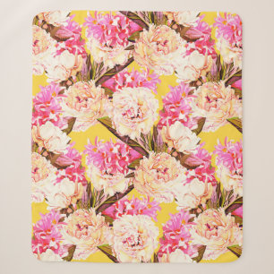 Blume aus Hyazinthen und Pfirsichs, nahtlos. Wat Sherpadecke