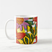 Blume aus lackiertem Holz Kaffeetasse (Links)