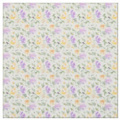 Blume aus lila Gelbflormuster Stoff (Muster)