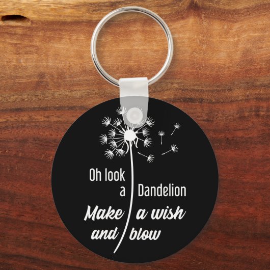 Blume aus Löwenzahn Schlüsselanhänger (Vorderseite)