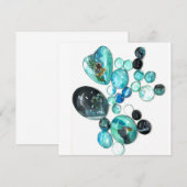 Blume aus Meerglas und Bänder (Vorne/Hinten)