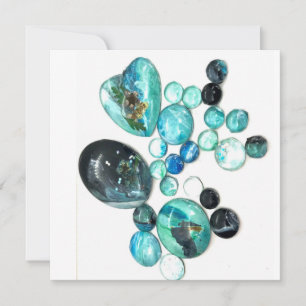 Blume aus Meerglas und Bänder