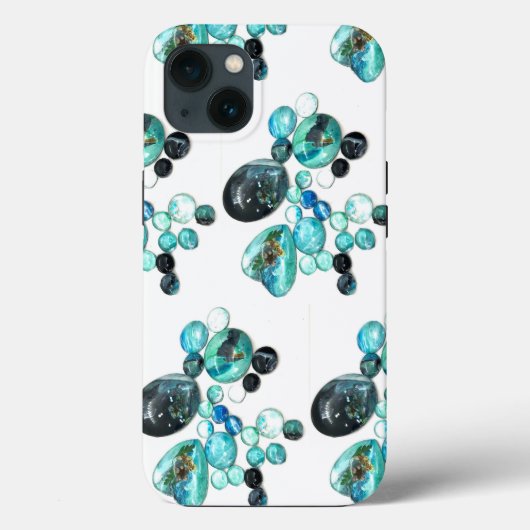 Blume aus Meerglas und Bänder Case-Mate iPhone Hülle (Rückseite)