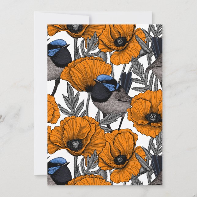Blume aus Mehl und Orangenmohn 2 (Vorderseite)