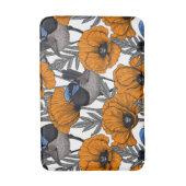 Blume aus Mehl und Orangenmohn 2 Badematte (Vorderseite Vertikal)