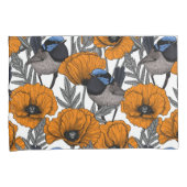 Blume aus Mehl und Orangenmohn 2 Kissenbezug (Vorderseite-Rechts)