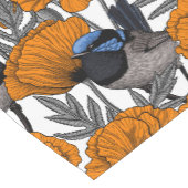 Blume aus Mehl und Orangenmohn 2 Kurzer Tischläufer (Ecke)