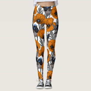 Blume aus Mehl und Orangenmohn 2 Leggings