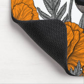 Blume aus Mehl und Orangenmohn 2 Mousepad (Ecke)