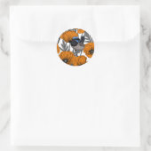 Blume aus Mehl und Orangenmohn 2 Runder Aufkleber (Tasche)
