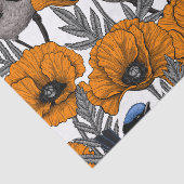 Blume aus Mehl und Orangenmohn 2 Seidenpapier (Ausschnitt)