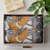 Blume aus Mehl und Orangenmohn 2 Seidenpapier (Geschenk)