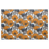 Blume aus Mehl und Orangenmohn 2 Stoff (Yard (91,4 cm))