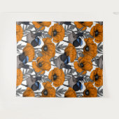 Blume aus Mehl und Orangenmohn 2 Wandteppich (Vorderseite (Horizontal))