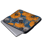 Blume aus Mehlwein und Orangenmohn Laptopschutzhülle (Vorne Knopf)