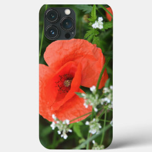 Blume aus Mohn in grüner Vegetation Case-Mate iPhone Hülle