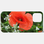 Blume aus Mohn in grüner Vegetation Case-Mate iPhone Hülle (Rückseite (Horizontal))