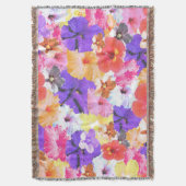 Blume aus Mosaik, in Trikolore gehalten Decke (Vorderseite Vertikal)