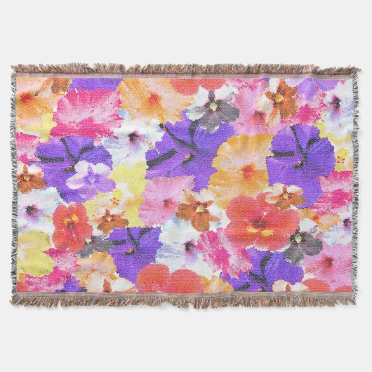 Blume aus Mosaik, in Trikolore gehalten Decke (Vorderseite)