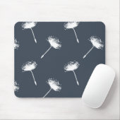 Blume aus Navy Blue und Weiß Dandela Mousepad (Mit Mouse)