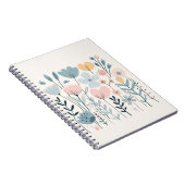 Blume aus niedlichem Cartoon Wasserfarbene Blumenh Notizblock (Rechte Seite)