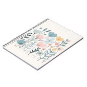 Blume aus niedlichem Cartoon Wasserfarbene Blumenh Notizblock (Linke Seite)