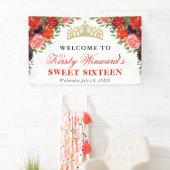 Blume aus Orange und Brown Fall Süß 16 Banner (Insitu)