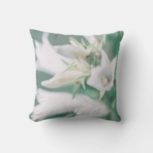 Blume aus Pale Pastel Green White Bell Kissen
