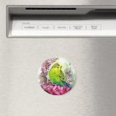 Blume aus Parkett und Rosa Magnet (In Situ (Geschirrspüler))