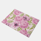 Blume aus Peony und Anemone Fußmatte (Schrägansicht)
