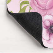 Blume aus Peony und Anemone Mousepad (Ecke)