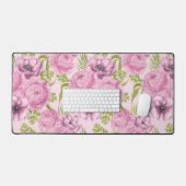 Blume aus Peony und Anemone Schreibtischunterlage (Tastatur & Maus)