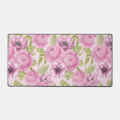 Blume aus Peony und Anemone Schreibtischunterlage (Vorderseite)