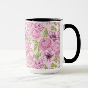 Blume aus Peony und Anemone Tasse