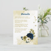 Blume aus phantastischem Elfenbeingold Begleitkarte (Stehend Vorderseite)