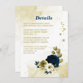 Blume aus phantastischem Elfenbeingold Begleitkarte (Vorne/Hinten)