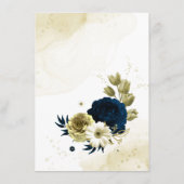 Blume aus phantastischem Elfenbeingold Begleitkarte (Rückseite)