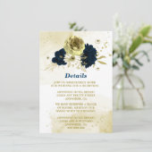 Blume aus phantastischem Elfenbeingold Begleitkarte (Stehend Vorderseite)