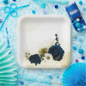 Blume aus phantastischem Elfenbeingold Pappteller (Party)