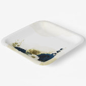 Blume aus phantastischem Elfenbeingold Pappteller (Gewinkelt)