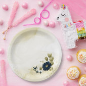 Blume aus phantastischem Elfenbeingold Pappteller (Party)