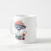 Blume aus Pilzen Kaffeetasse (Vorderseite Links)
