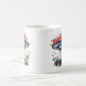 Blume aus Pilzen Kaffeetasse (Mittel)
