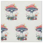 Blume aus Pilzen Stoff (Muster)