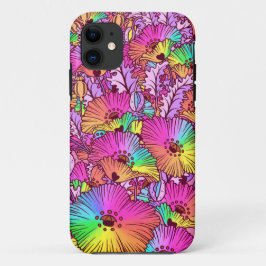 Blume aus Regenbogen, botanisch, leuchtend farbig Case-Mate iPhone Hülle
