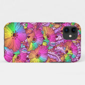 Blume aus Regenbogen, botanisch, leuchtend farbig Case-Mate iPhone Hülle (Rückseite (Horizontal))