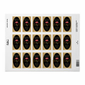 Blume aus reinem Honig Adressaufkleber (Vorne)