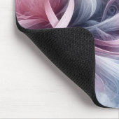 Blume aus rosa Band und Kosmos Mousepad (Ecke)