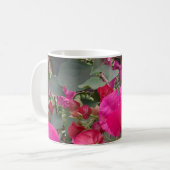 Blume aus rosa Papier Kaffeetasse (Vorderseite Links)
