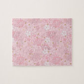Blume aus rosa Papier Puzzle (Horizontal)